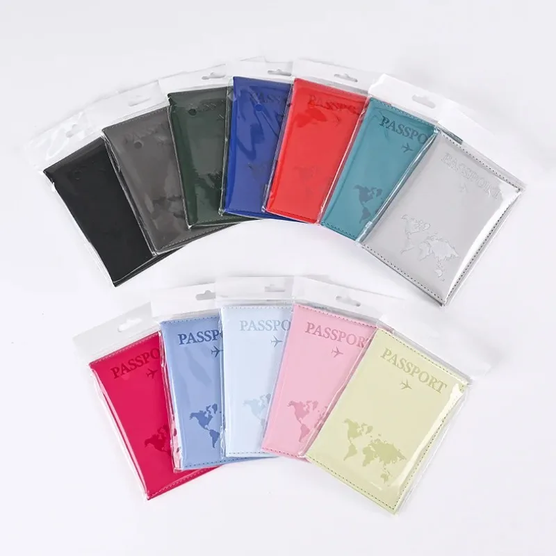 Men'S Accessories Travel Bag - PU Leather Passport Holder Case Business