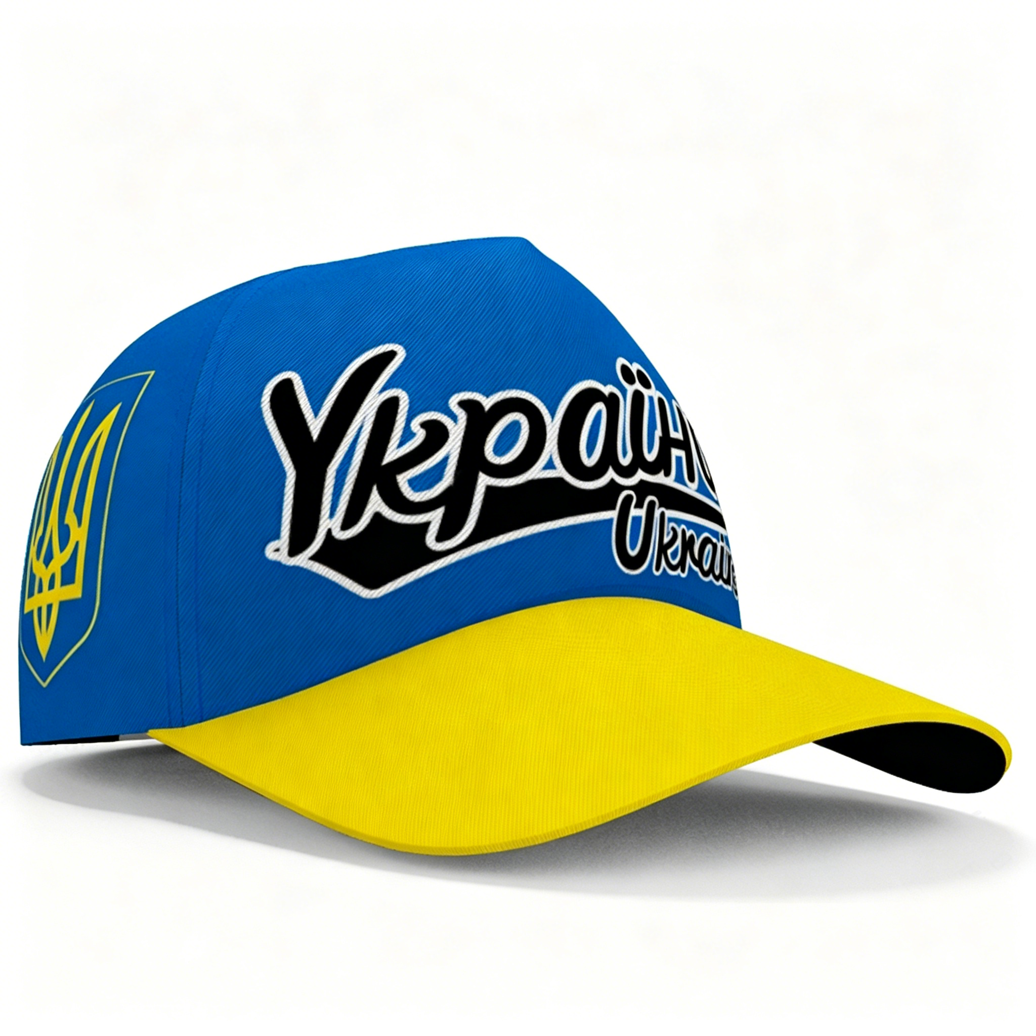 Hat Snapback Cap - Unisex Ukraine Two Tone Flag Snapback