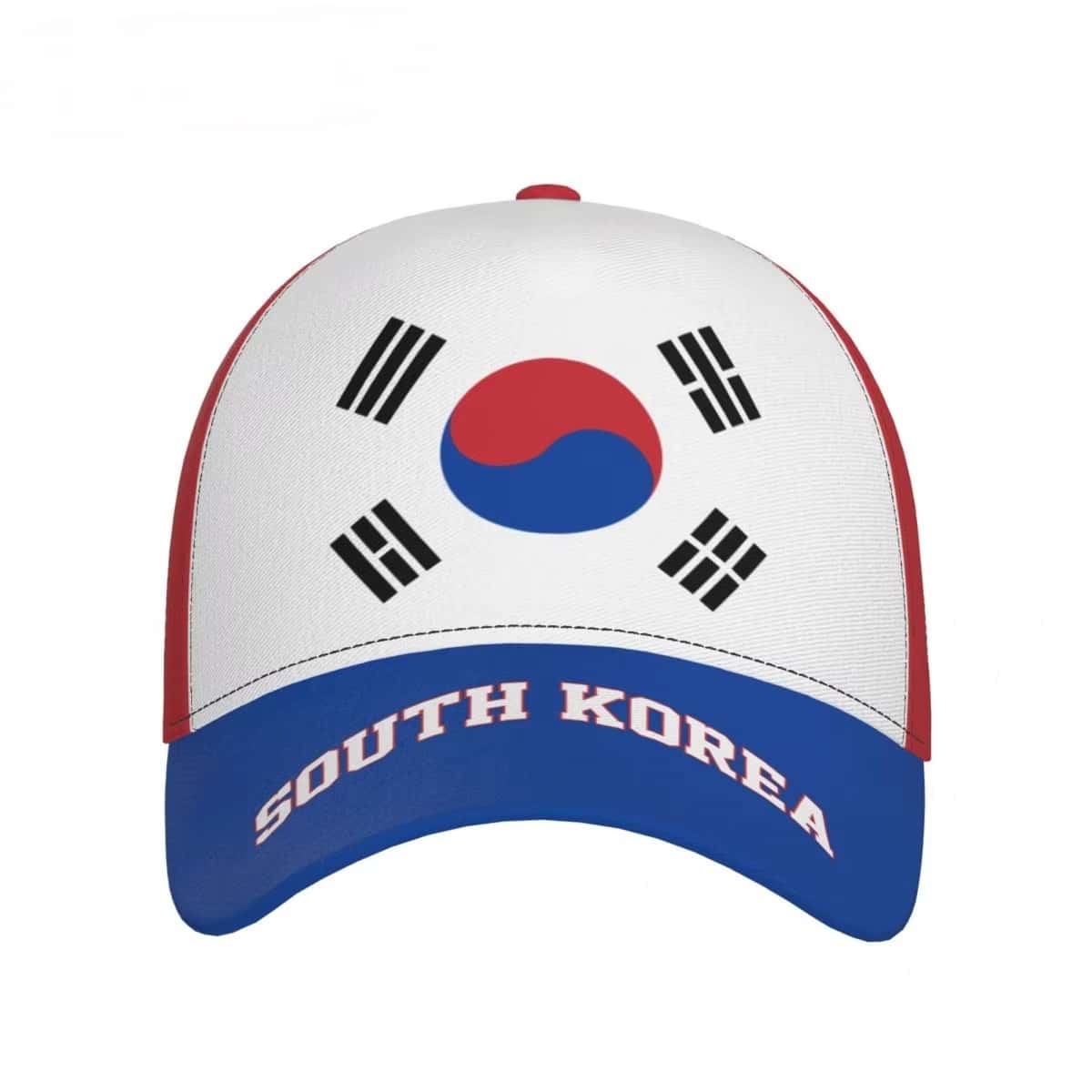 Hat Snapback Cap - South Korea Letter National Flag Baseball