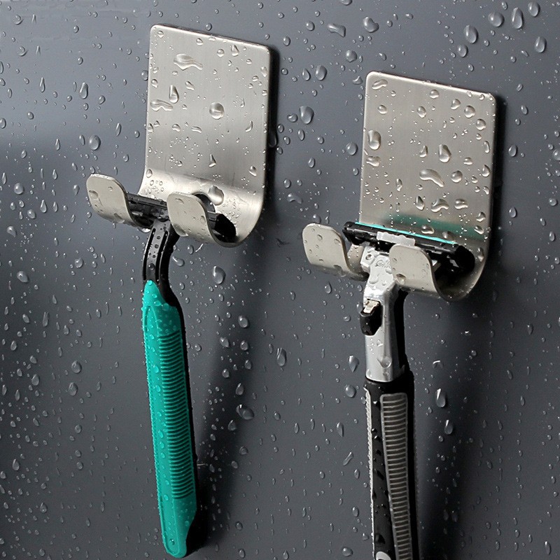 Men'S Accessories Rack - Stainless steel Razor Holder multi-function Storage