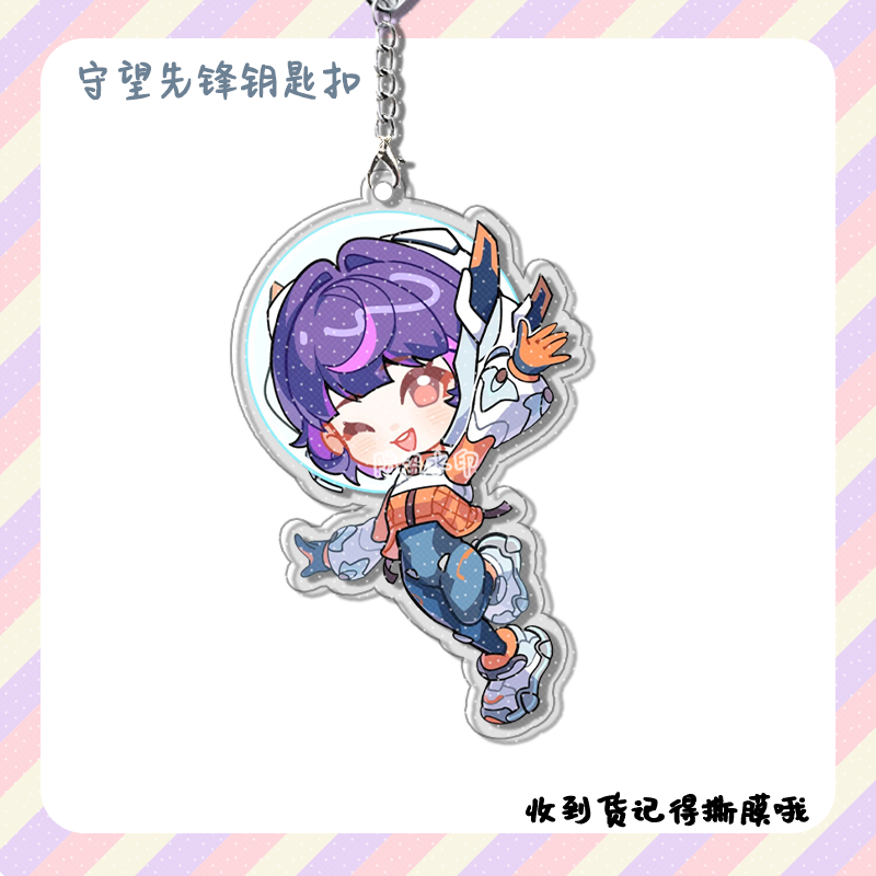 4pcs Anime Game Overwatch  Col - Men Keychain Accessories ulasan dan harga