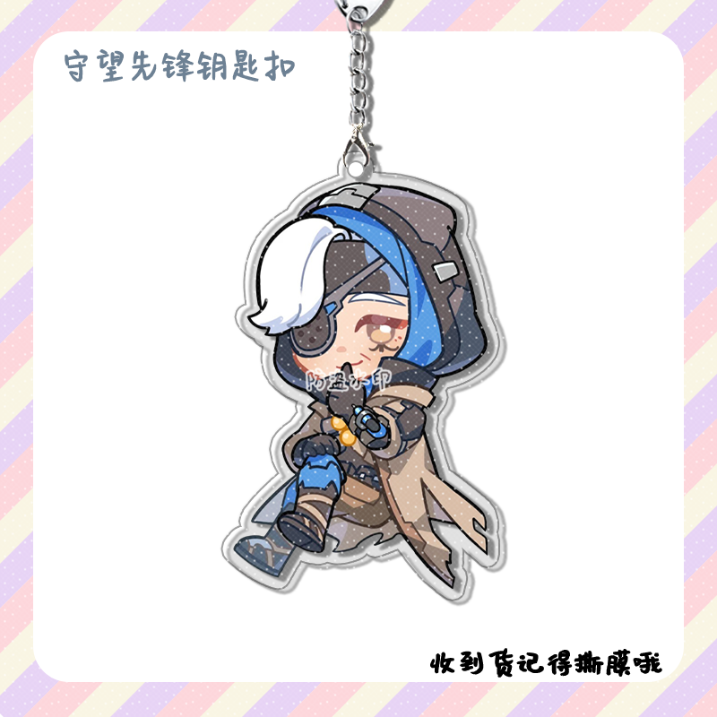 4pcs Anime Game Overwatch  Col - Men Keychain Accessories ulasan dan harga