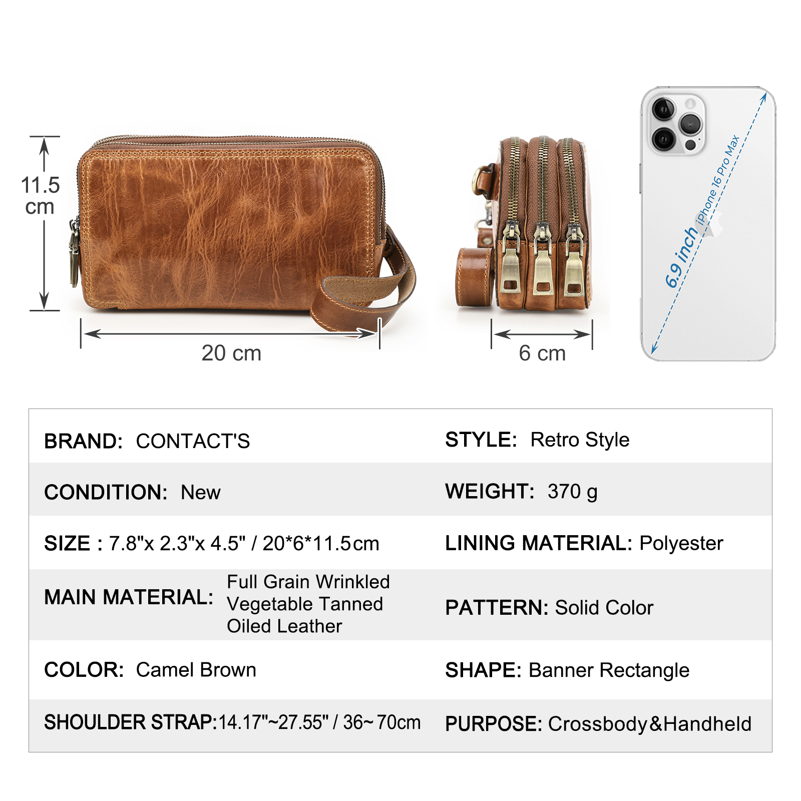 CONTACT'S Genuine Leather Men  - Men'S Accessories Wallet ulasan dan harga