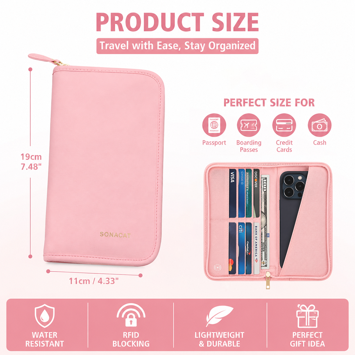 RFID Blocking Passport Holder  - Men'S Accessories Wallet ulasan dan harga