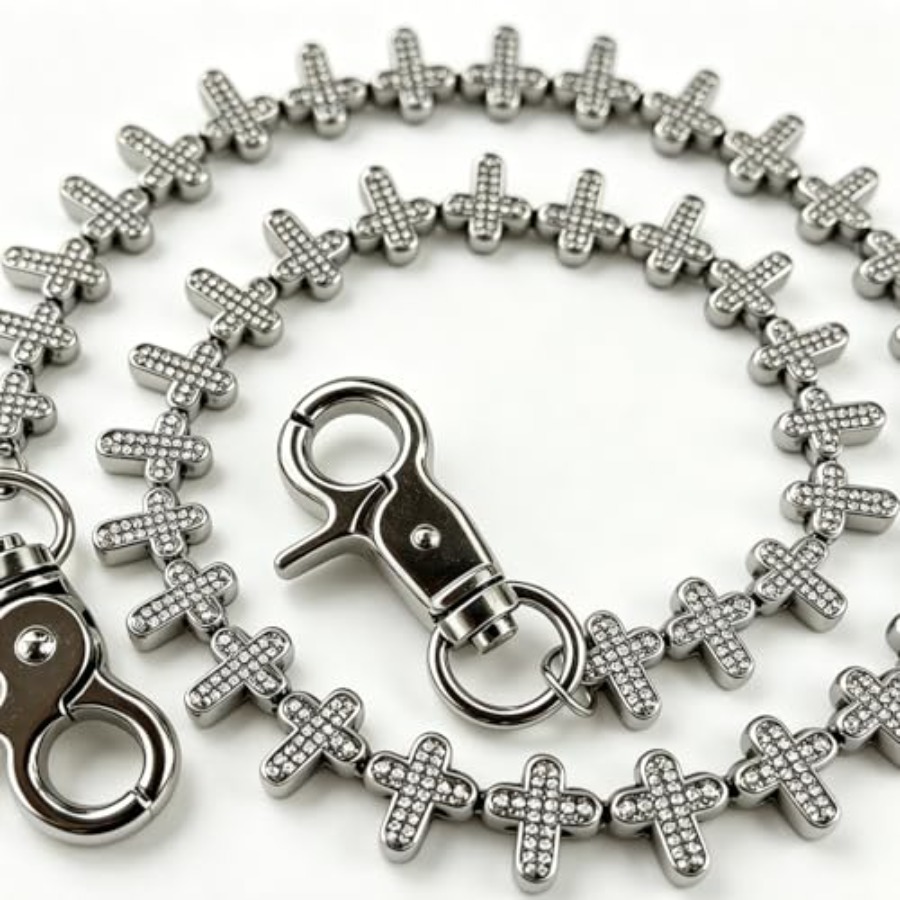 Cross Pants Chain Jeans keycha - Men'S Accessories Wallet ulasan dan harga