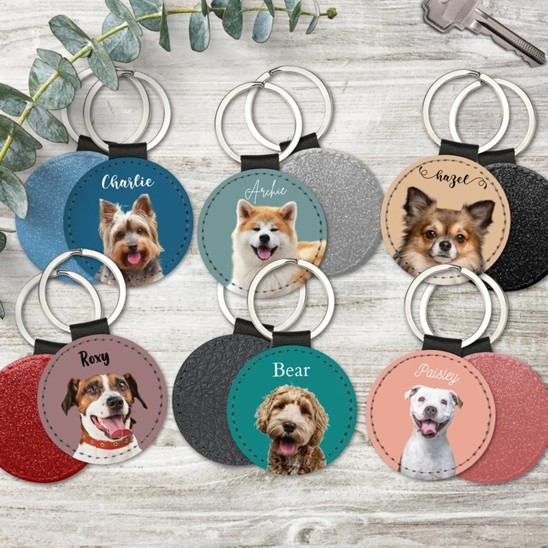 Custom Pet Photo Keychain Pers - Men Keychain Accessories ulasan dan harga