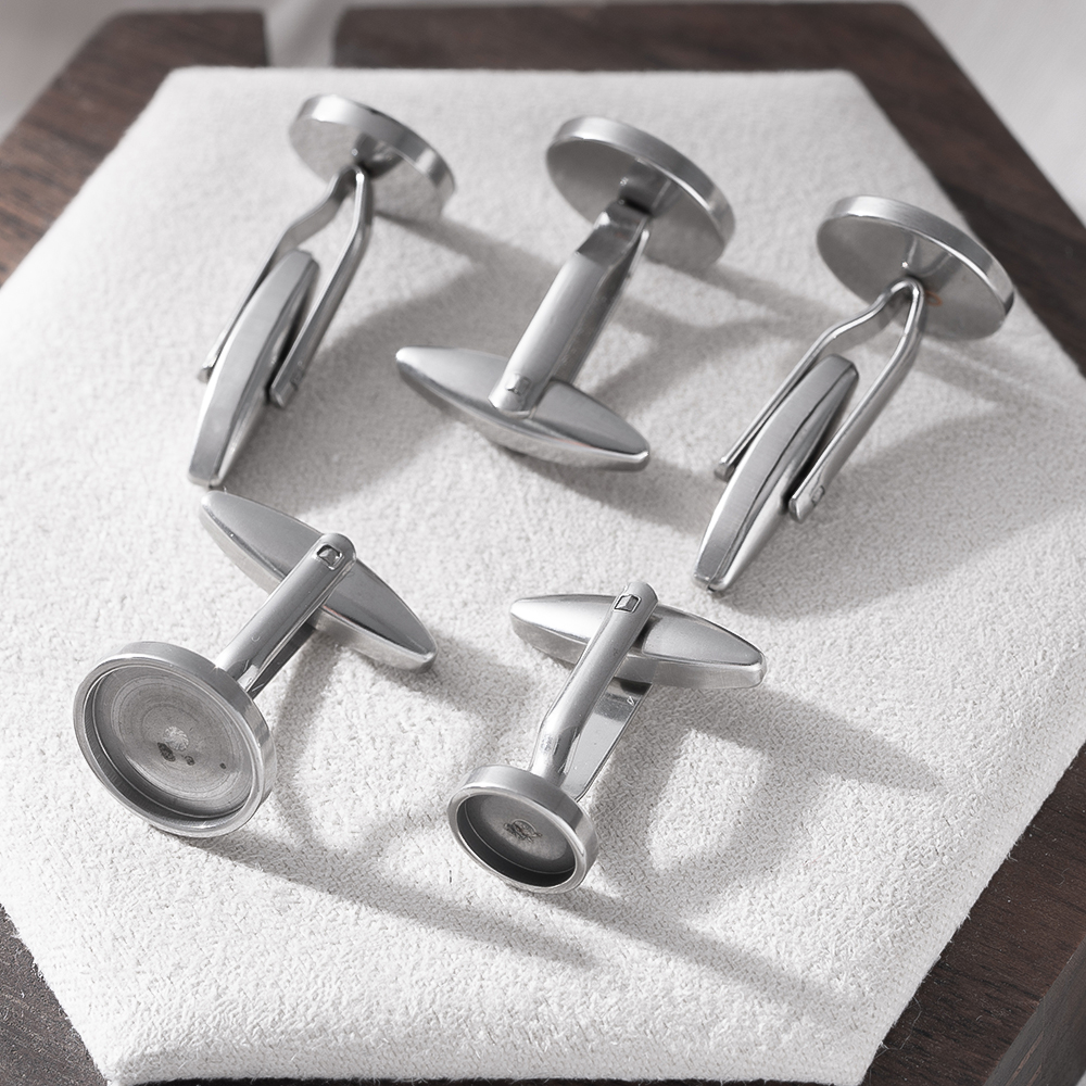 5Pcs Stainless Steel Cufflinks - Men Accessories Ring ulasan dan harga
