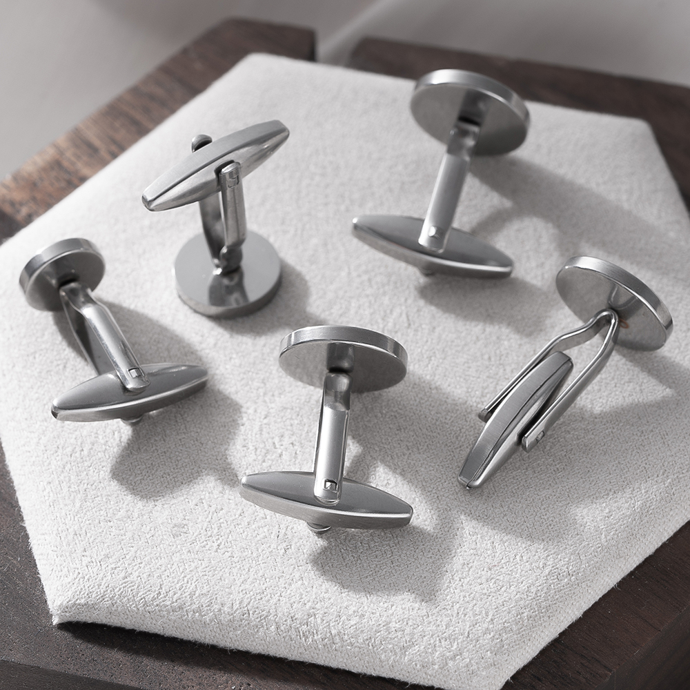 5Pcs Stainless Steel Cufflinks - Men Accessories Ring ulasan dan harga