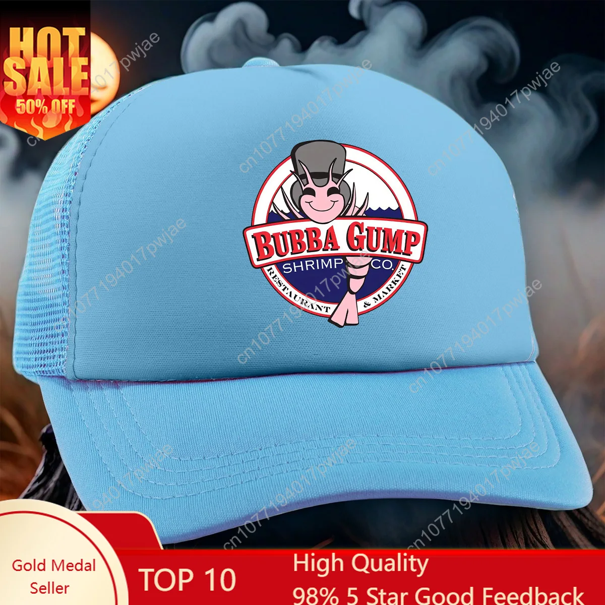 1pc Bubba Gump Shrimp Co. Poly - Hat Snapback Cap ulasan dan harga