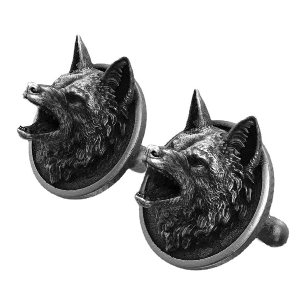 Vintage Engraving Wolf Head Cu - Men'S Victorian Accessories ulasan dan harga