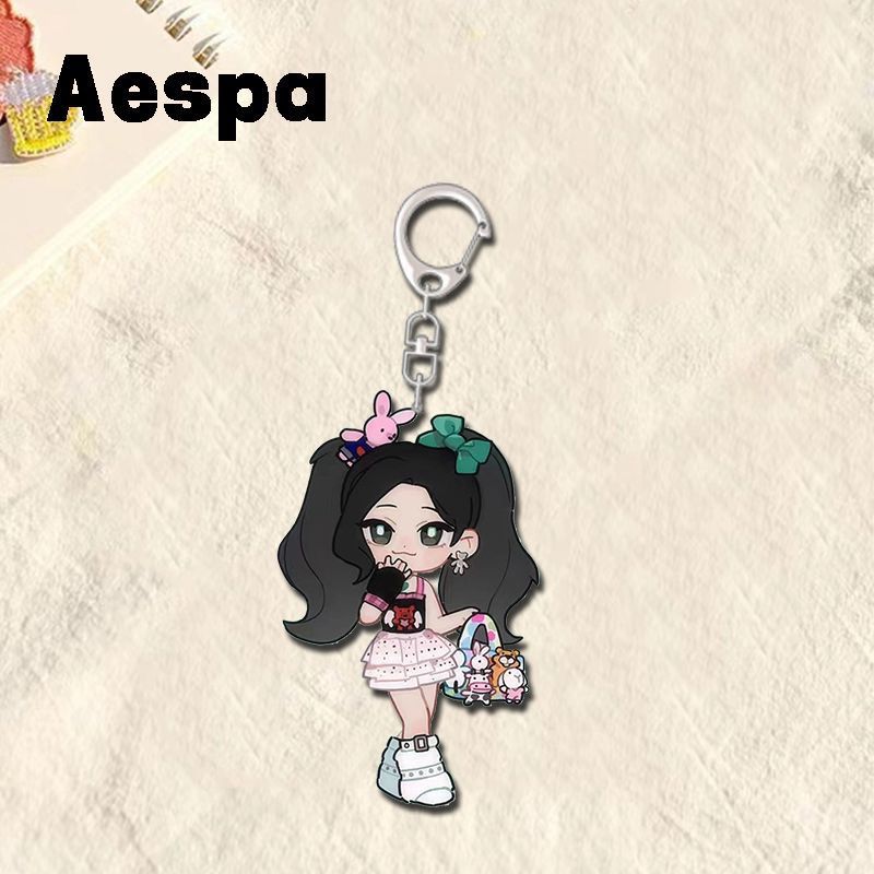 4 Pcs Aespas Q Version Transpa - Men Keychain Accessories ulasan dan harga
