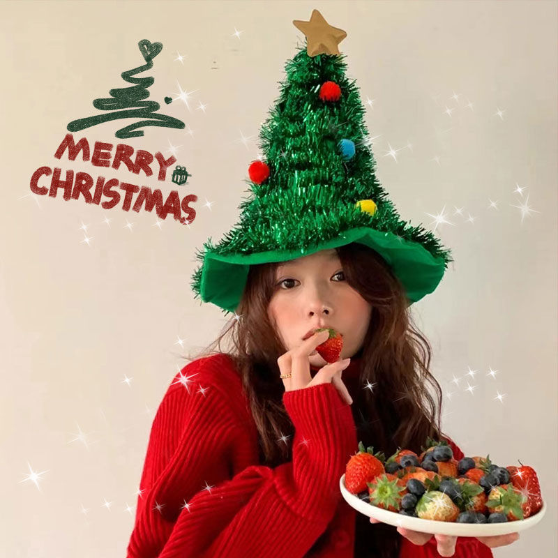 Christmas Hat with Small Tree  - Men Accessories Photos ulasan dan harga