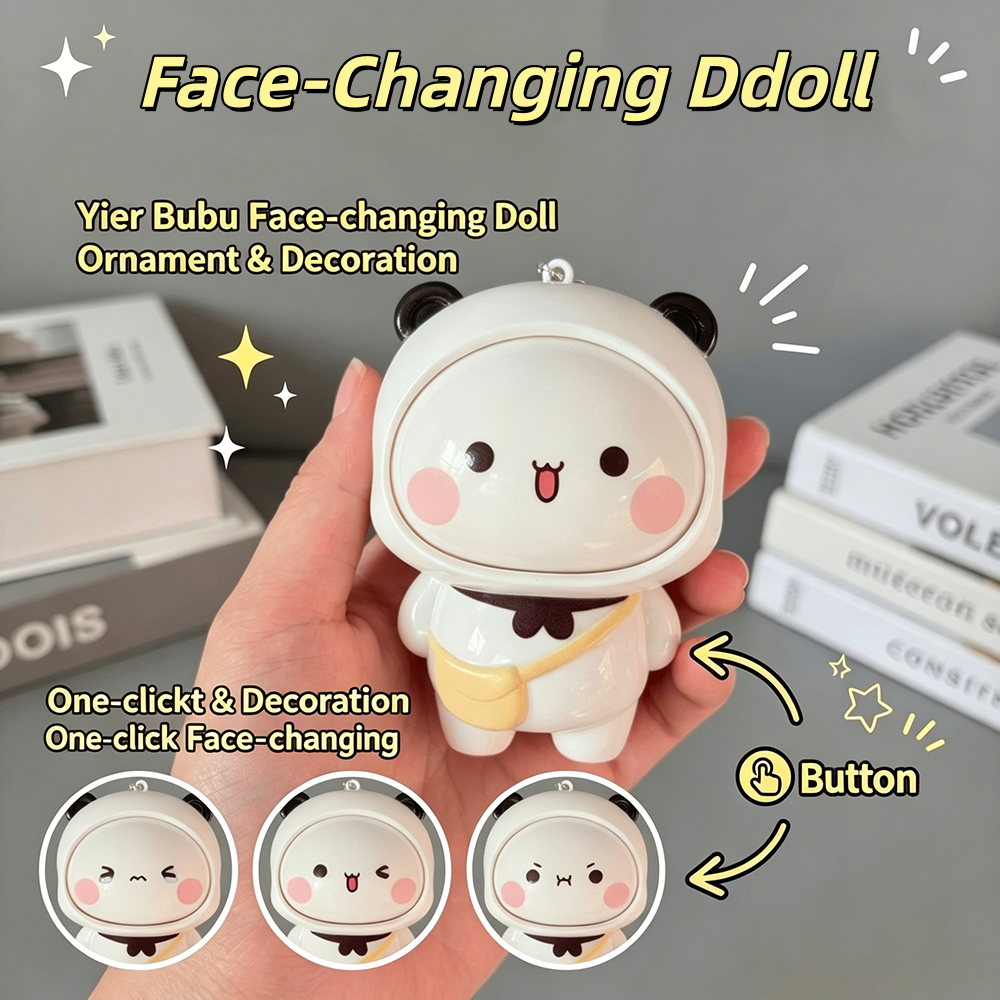 Cute Yier Bubu Face-Changing D - Men Keychain Accessories ulasan dan harga