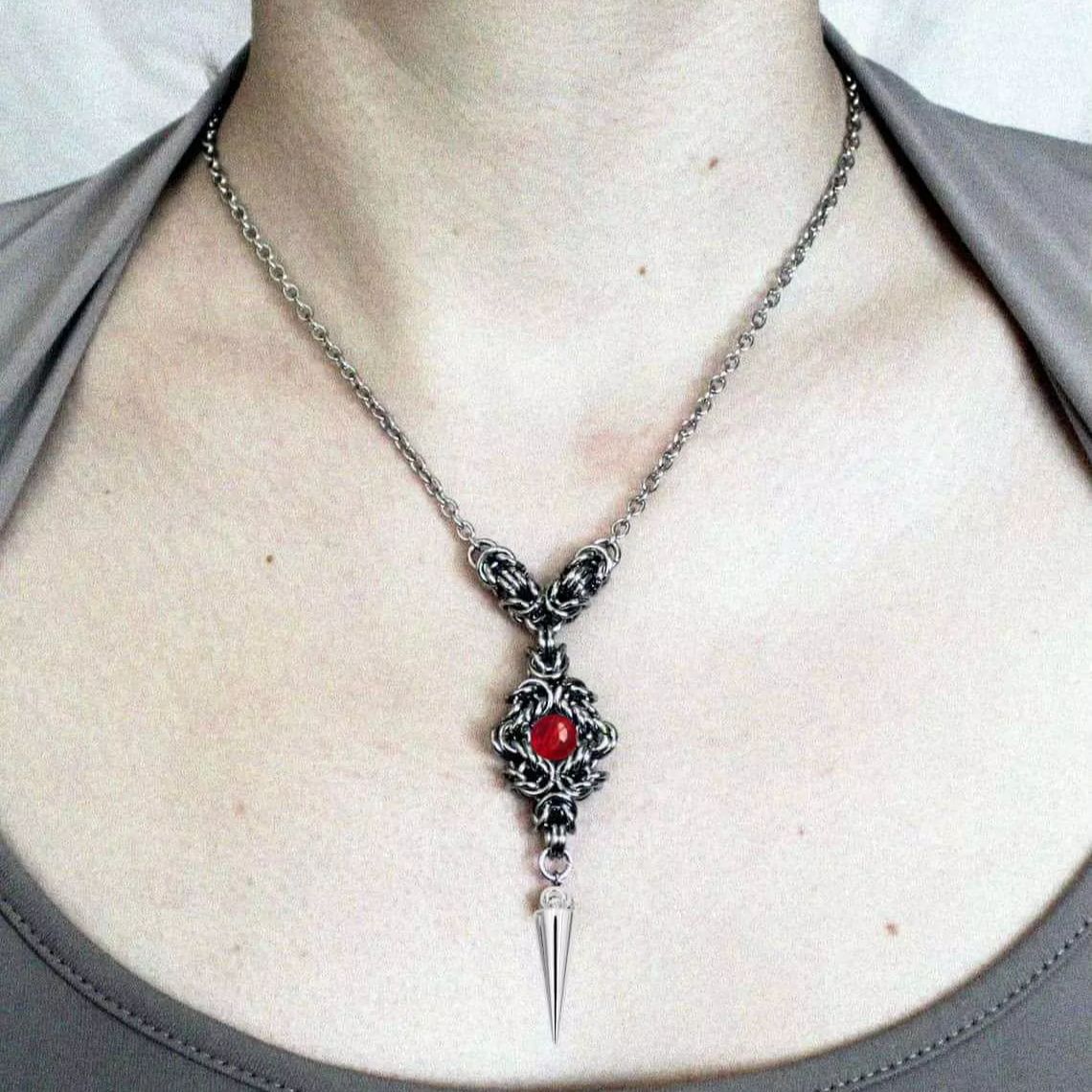 Punk rivet necklace,clasp,Goth - Men'S Victorian Accessories ulasan dan harga