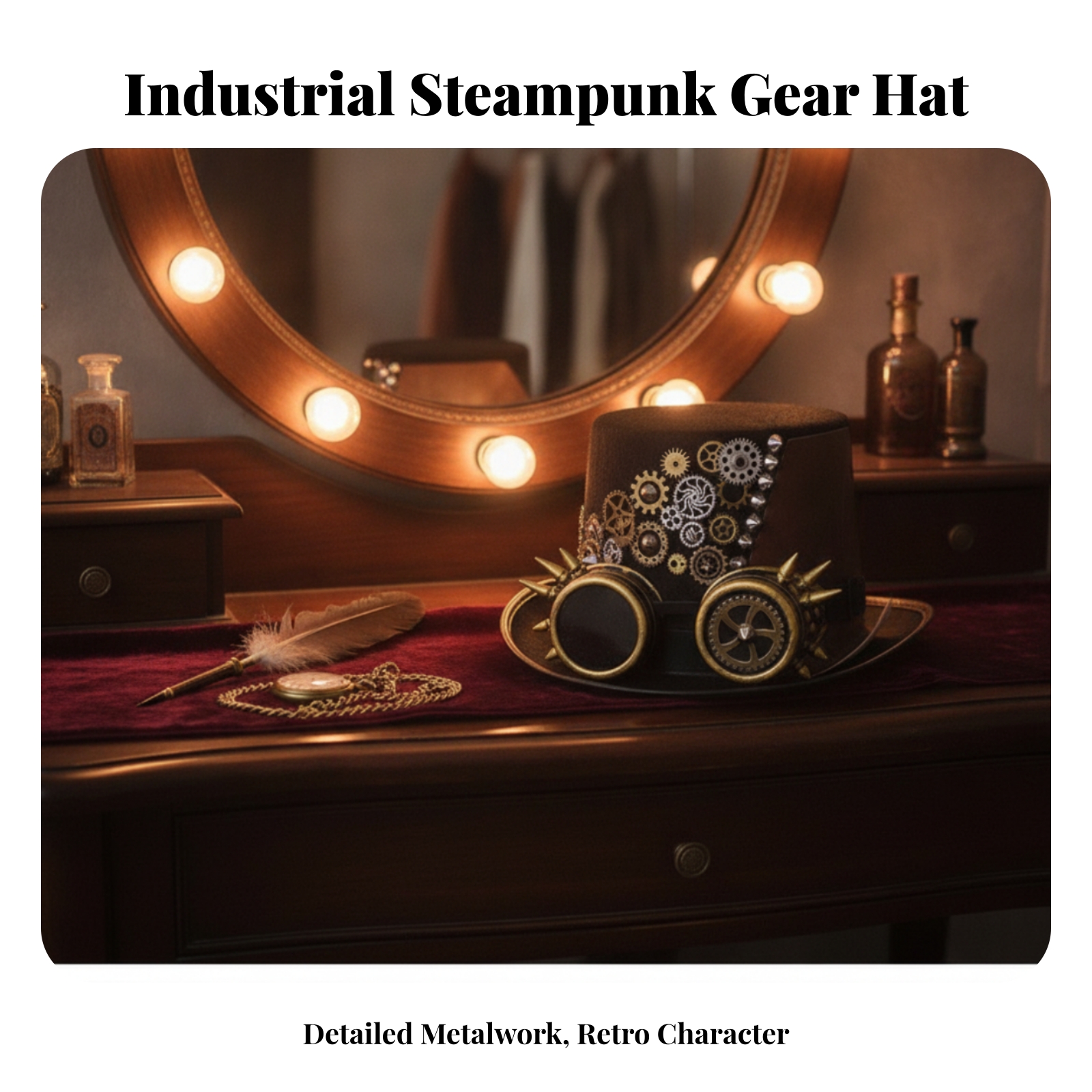 Steampunk Hat with Goggles Adj - Men'S Victorian Accessories ulasan dan harga