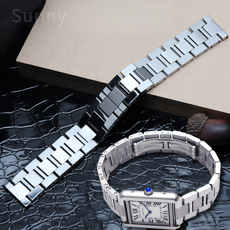 Stainless Steel Watch Strap fo - Men'S Accessories Cartier ulasan dan harga