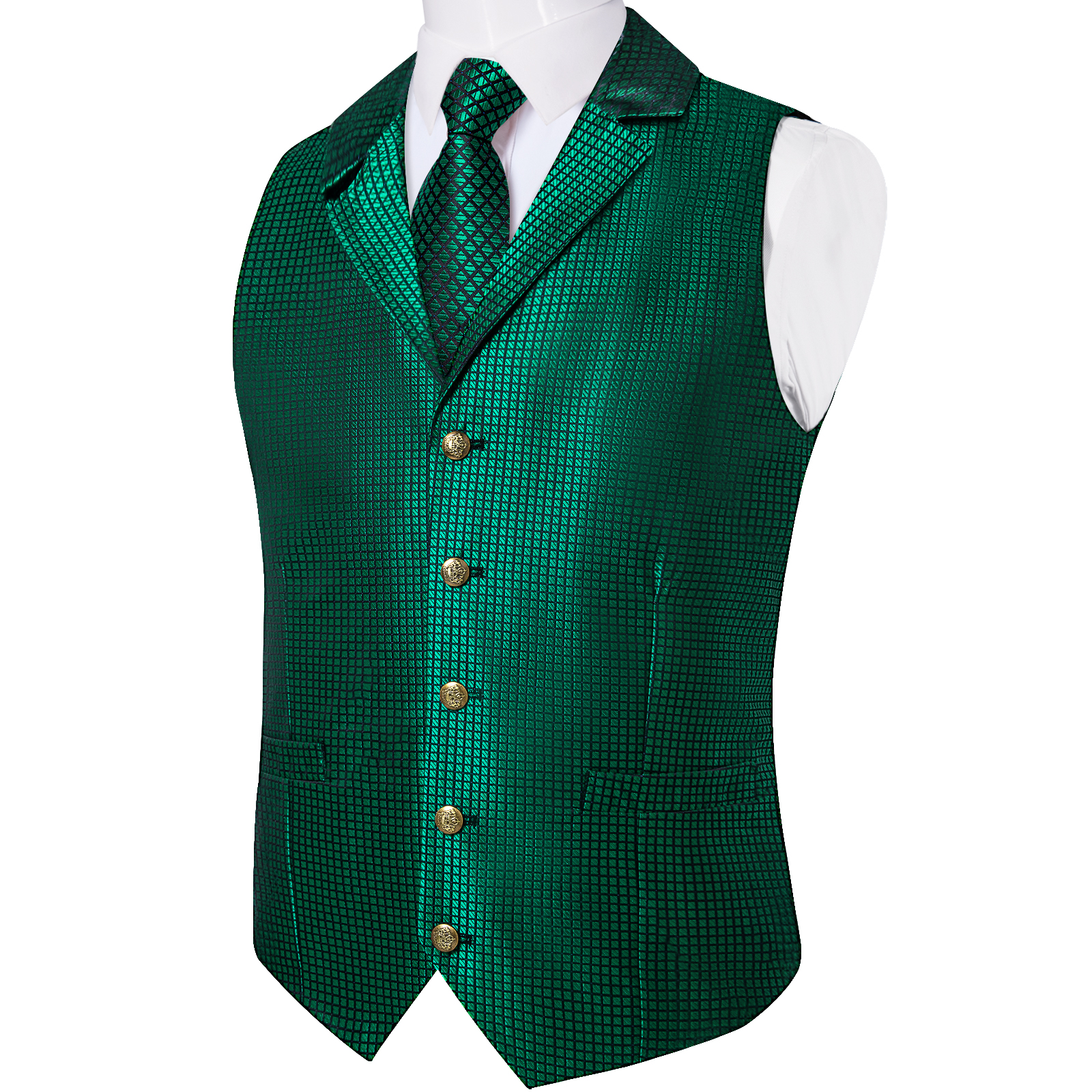 Victorian Vest Tie Set Green P - Men'S Victorian Accessories ulasan dan harga